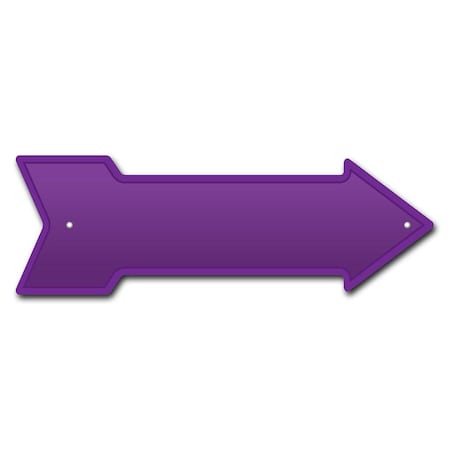 Signmission Purple Arrow Sign Funny Home Decor 24in Wide P-ARROW8-999654